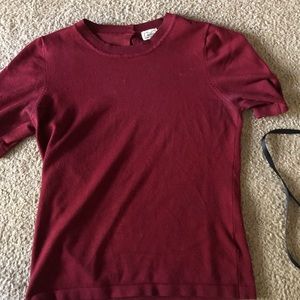 Vintage Burgundy Mock Top